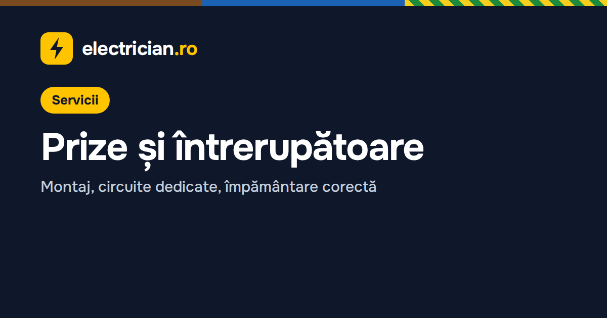 Prize și întrerupătoare — Montaj Prize și Întrerupătoare: Prețuri 2026